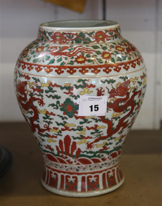 Chinese vase(-)